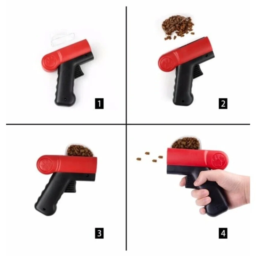 Pet Treat Snack Launcher Red Sz Small Dog Or Cat Treat Catapult Manual